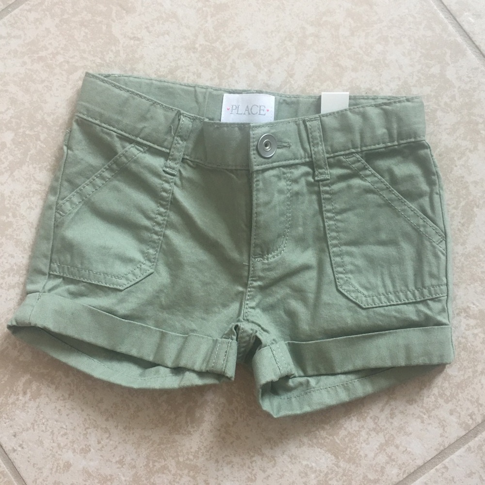 Kids green shorts